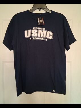 Proud USMC Brother Short Sleeve T-Shirt - Navy